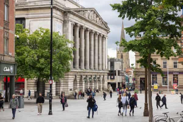 Nottingham Council House on the Old Market Square in the city.